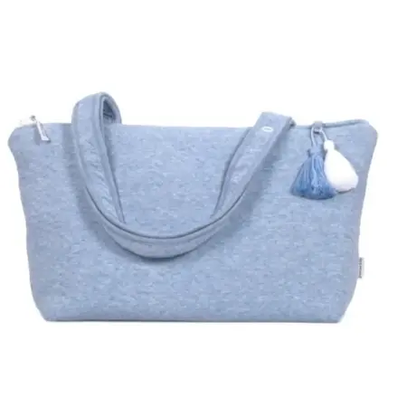 Poetree Kids - Verzorgingstas /Mommy bag - Chevron Denim Blue