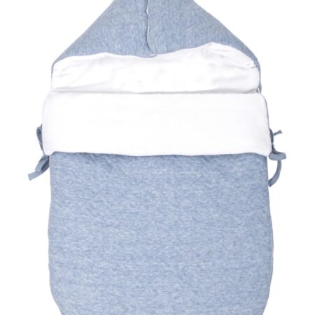 Poetree Kids - Voetenzak/Engelennestje - Chevron Denim Blue