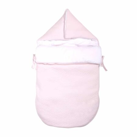 Poetree Kids - Voetenzak/Engelennestje - Chevron Light Pink