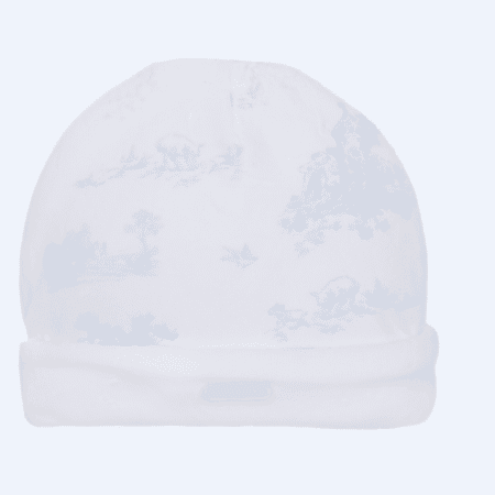 Pompetitpom - Mutsje velours - Blue Toile