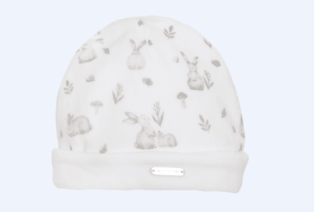 Pompetitpom - Mutsje velours - Bunny Print