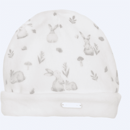 Pompetitpom - Mutsje velours - Bunny Print