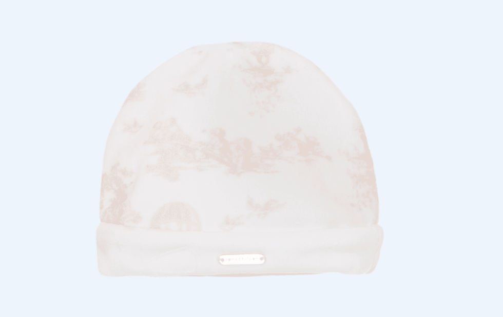 Pompetitpom - Mutsje velours - Pink Toile