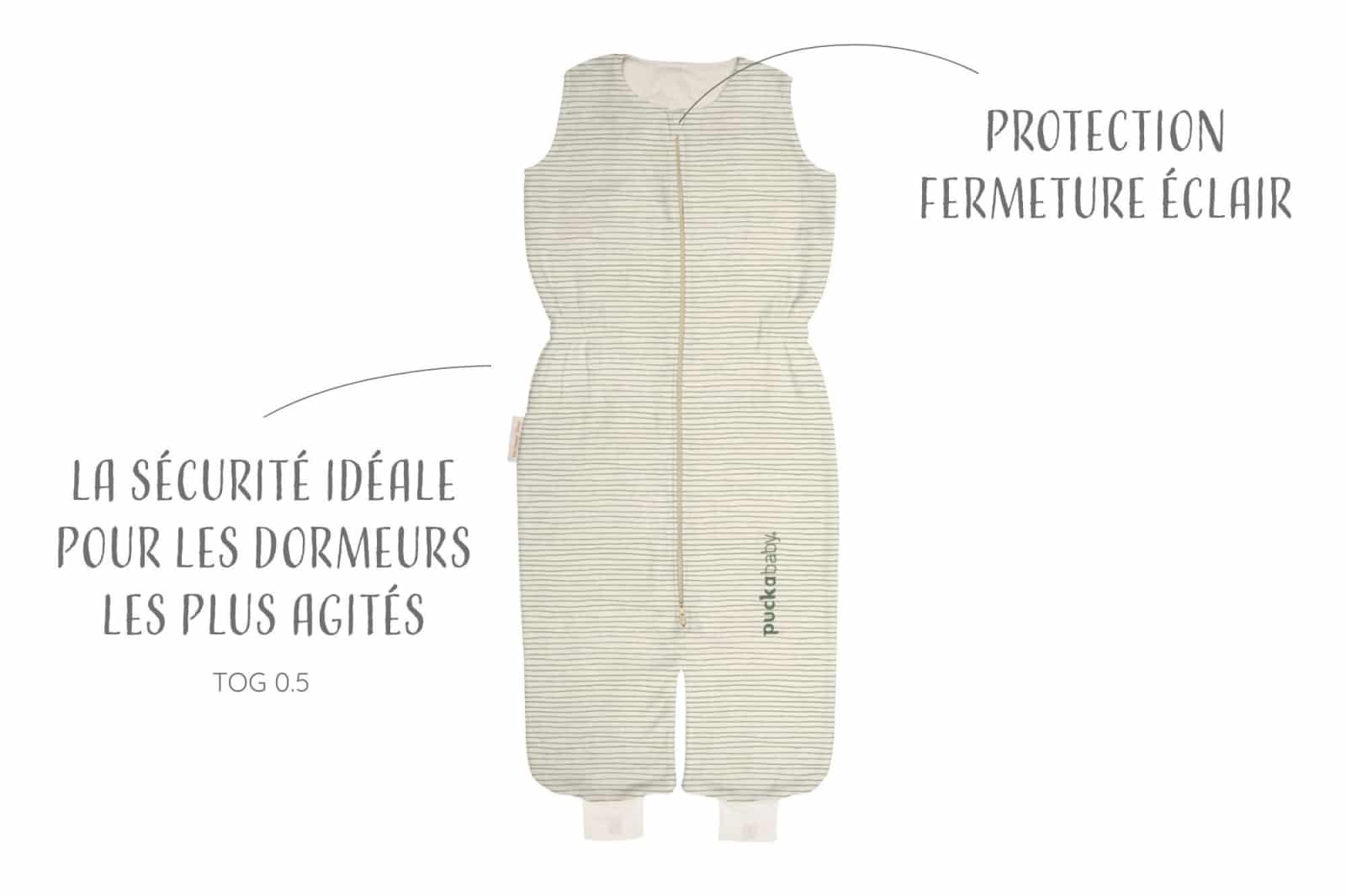 Puckababy - The Bag Kidz > 2.5 Y | 130 CM - Cotton - Green Stripes