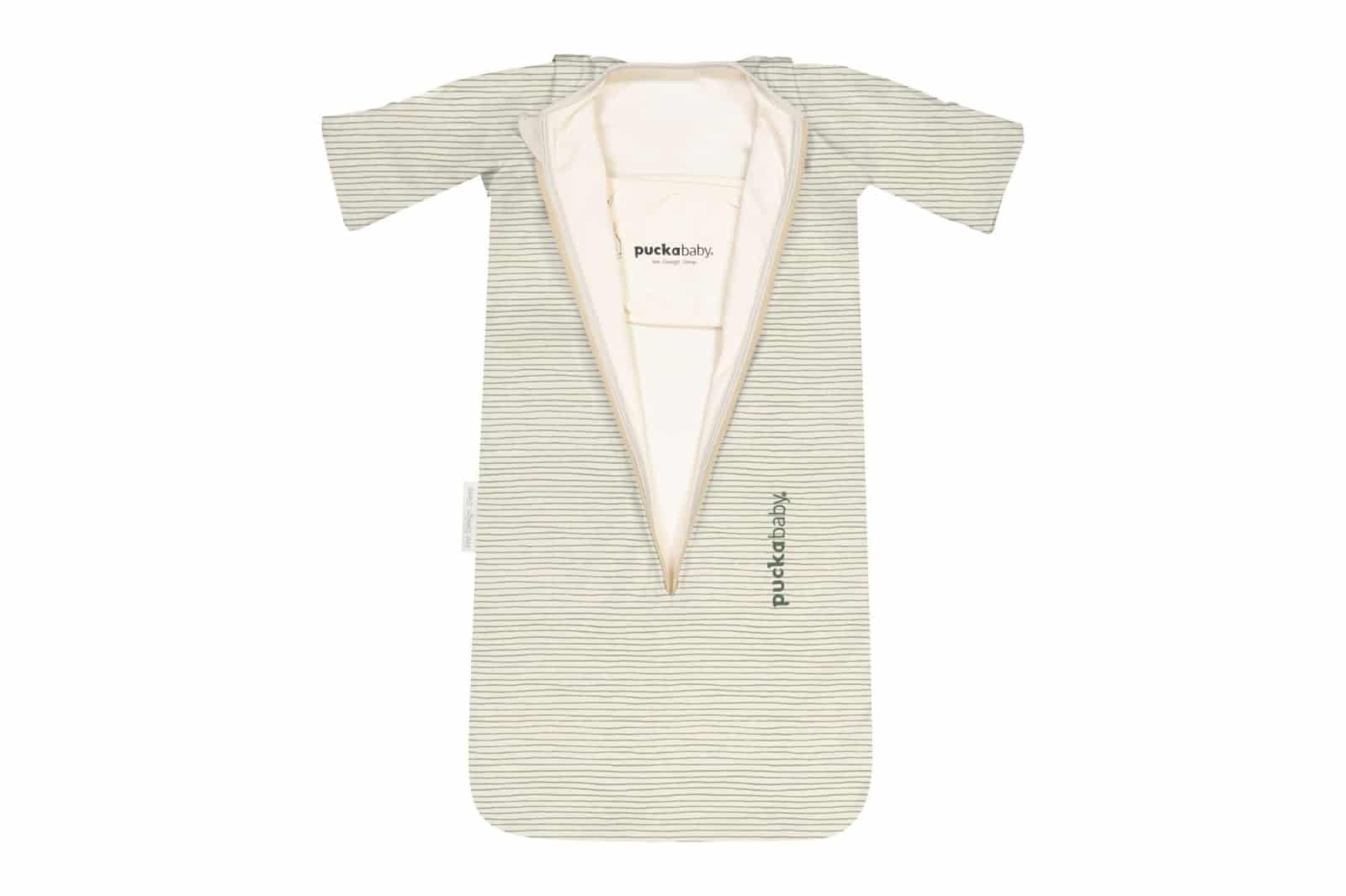 Puckababy - The Bag Newborn < 6 M | 70 CM - Cotton - Green Stripes