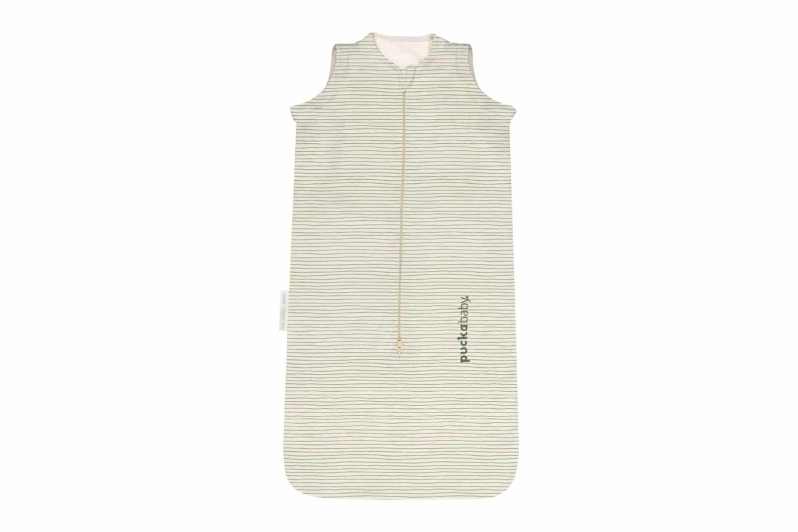 Puckababy - The Bag Newborn < 6 M | 70 CM - Cotton - Green Stripes