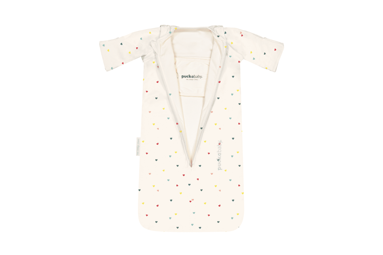 Puckababy - The Bag Newborn < 6 M | 70 CM - Hearts Confetti - Cotton