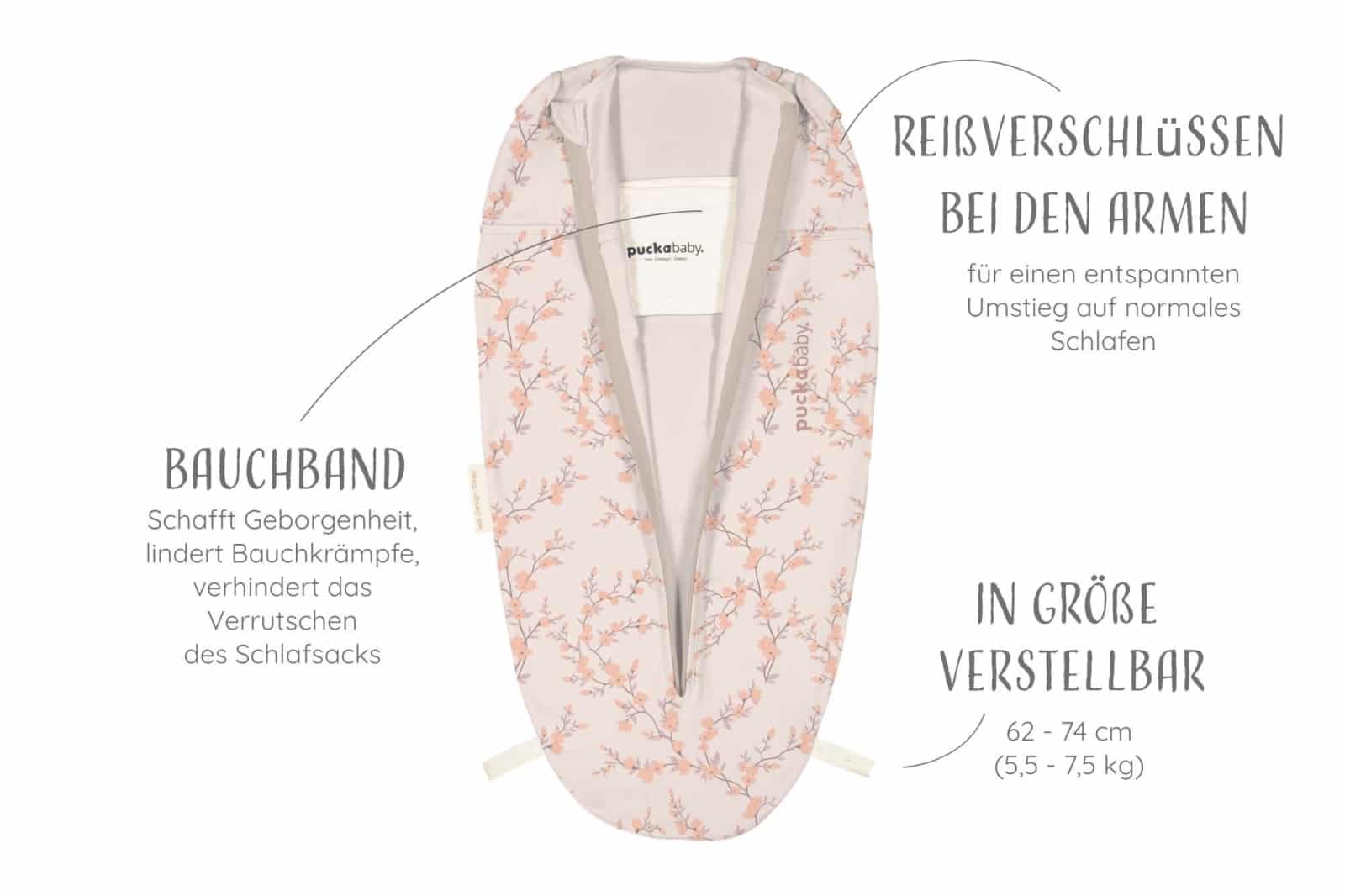 Puckababy - The Original - Mini 3/6 M - Cotton - Blossom