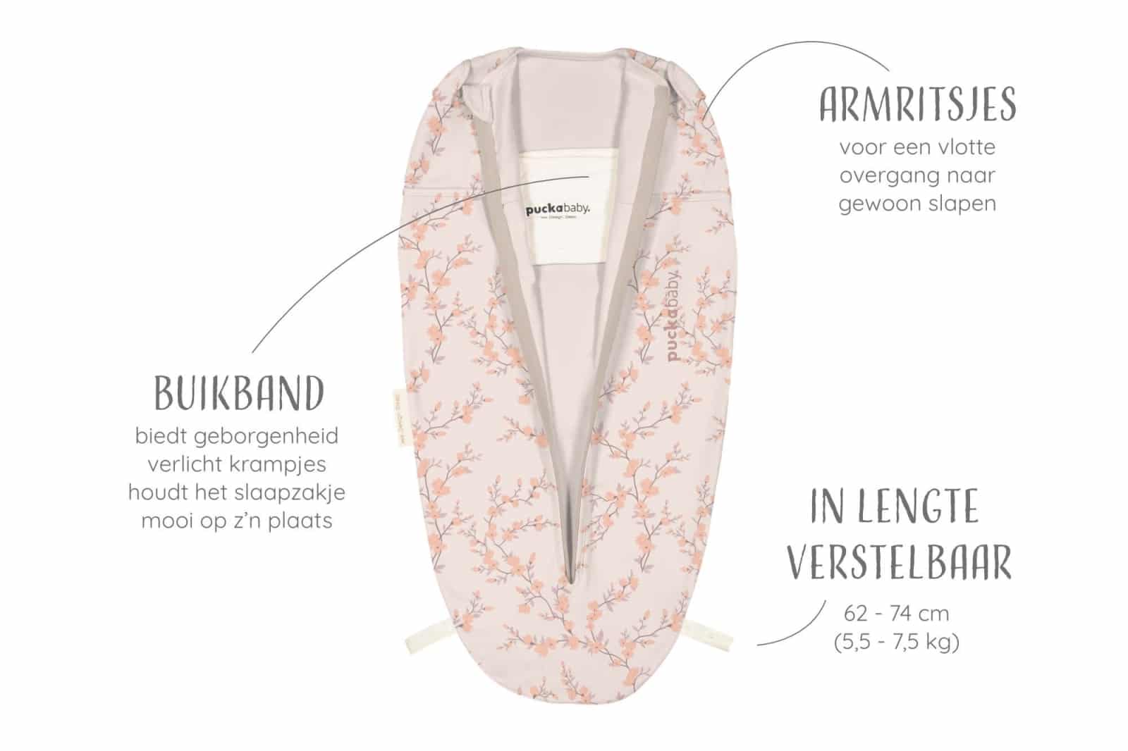 Puckababy - The Original - Mini 3/6 M - Cotton - Blossom