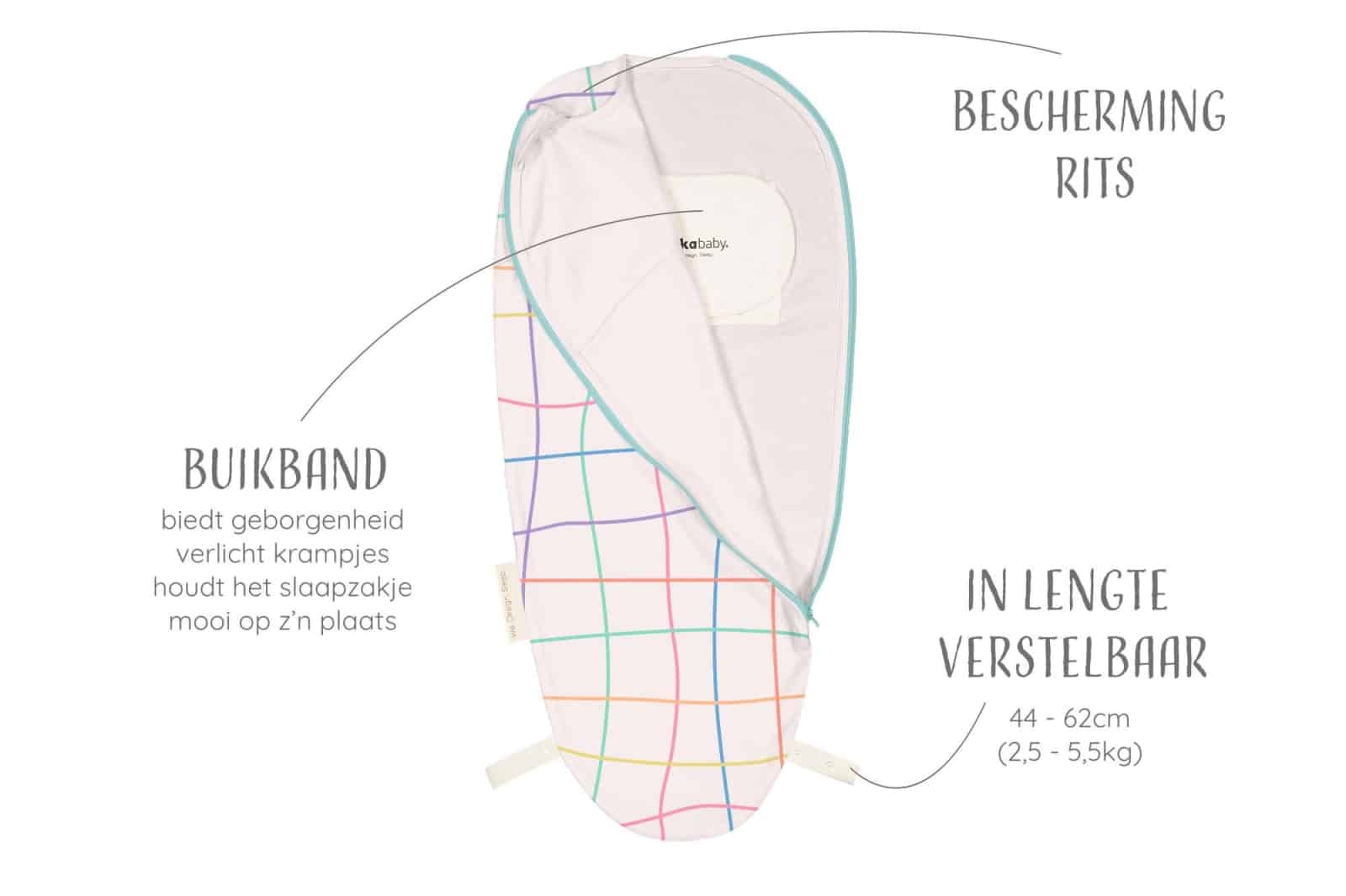 Puckababy - The Original - Piep - 0/3 M - Funky Lines - Cotton
