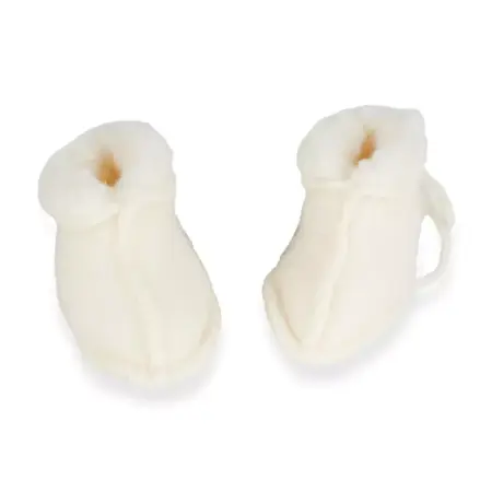 Quax - Slofjes 0-3 M - 100% Merino Wool - Cream