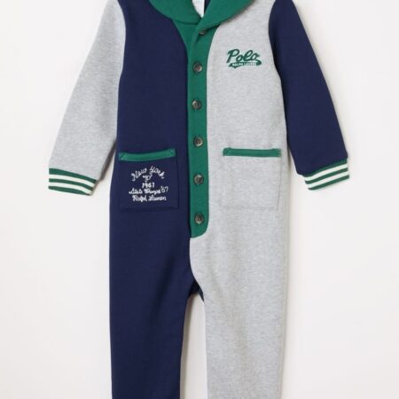 Ralph Lauren - Babypak met logoborduring - Navy/green