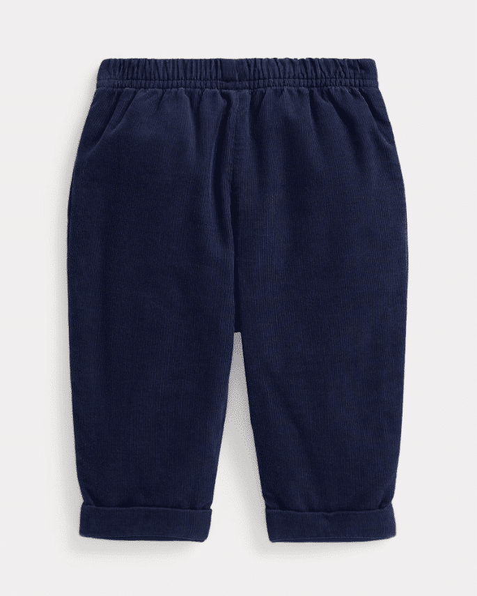 Ralph Lauren - Losse katoenen corduroy broek - Marineblauw