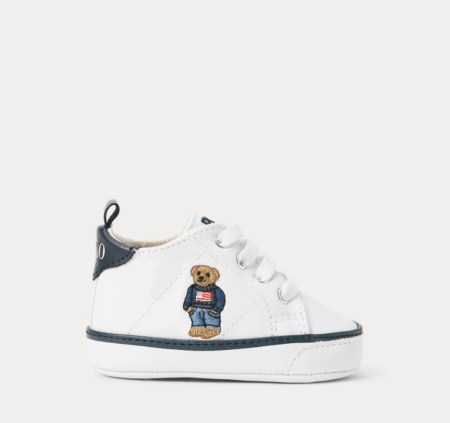 Ralph Lauren - Quilton Polo Bear Faux-Leather Sneaker