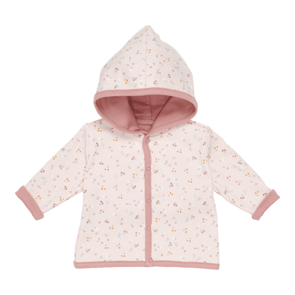 Reversible babyjasje Little Pink Flowers/Vintage Pink