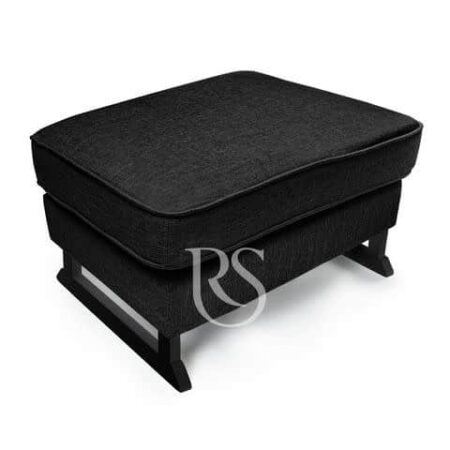 Rocking Seats - Bliss Footstool - anthracite grey, black legs