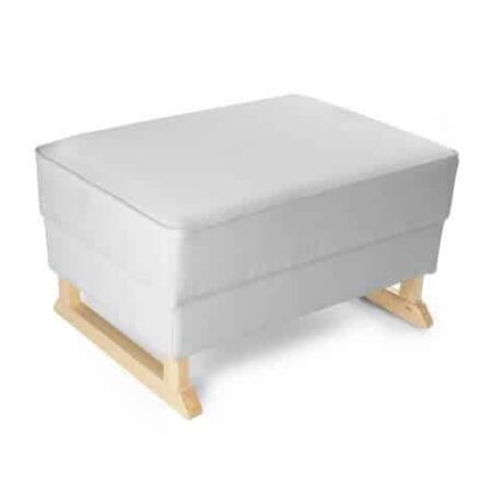 Rocking Seats - Bliss Footstool - silver grey, naturel legs