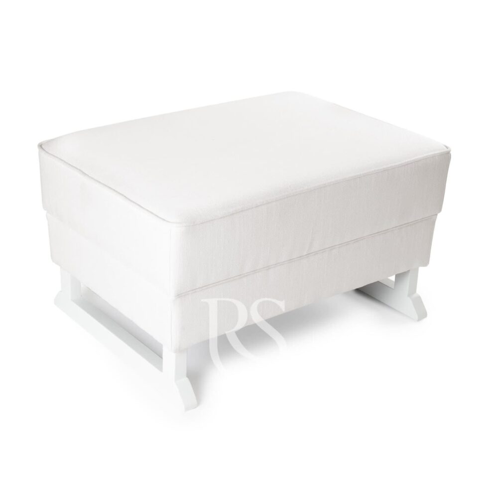 Rocking Seats - Bliss Footstool - snow white, white legs