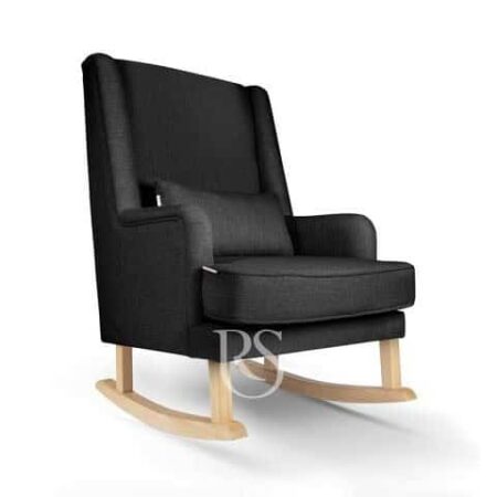 Rocking Seats - Bliss Rocker - anthracite grey, natural legs