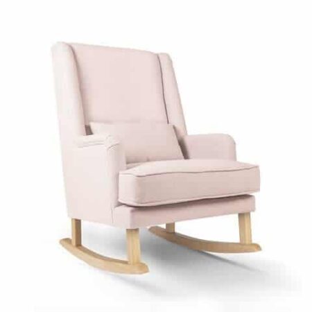 Rocking Seats - Bliss Rocker - blush pink, natural legs