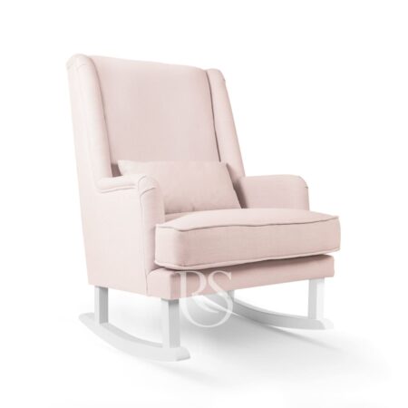 Rocking Seats - Bliss Rocker - blush pink, white legs