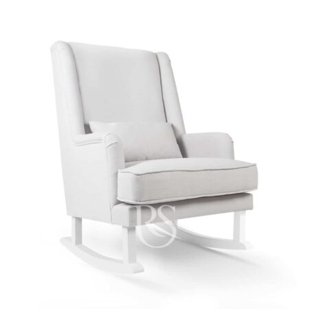 Rocking Seats - Bliss Rocker - silver grey, white legs