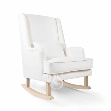 Rocking Seats - Bliss Rocker - snow white, natural legs