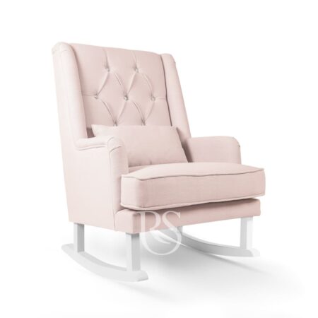 Rocking Seats - Crystal Royal Rocker blush pink, white legs