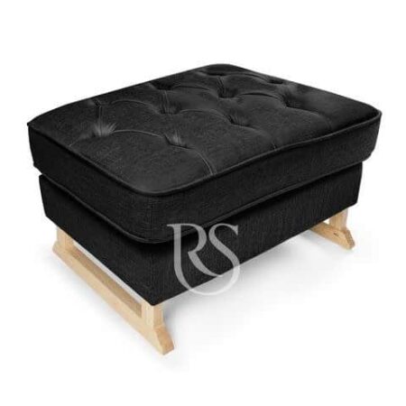 Rocking Seats - Royal Footstool - anthracite grey, natural legs