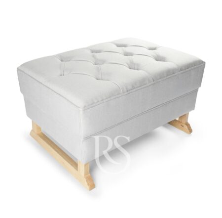 Rocking Seats - Royal Footstool - silver grey, natural legs