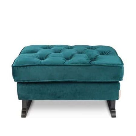Rocking Seats - Royal Footstool velvet esmerald green, black legs