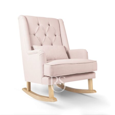 Rocking Seats - Royal Rocker - blush pink, natural legs
