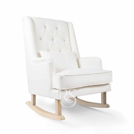 Rocking Seats - Royal Rocker - snow white, natural legs