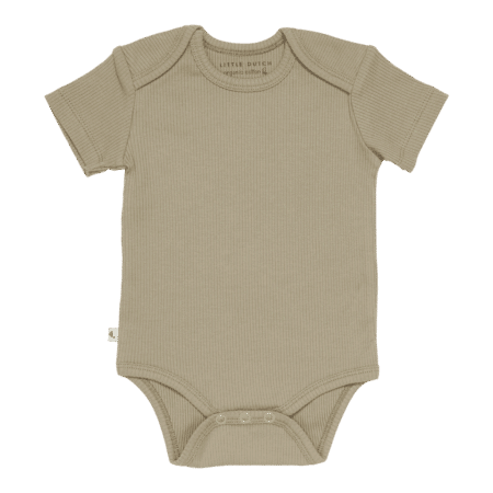 Romper korte mouw Rib Olive