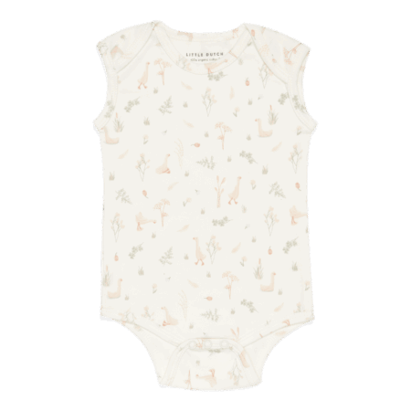 Romper mouwloos Little Goose White
