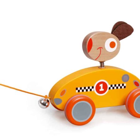 Scratch - Preschool: TREKFIGUURTJE KONIJN Louis 13.4x8.6x11.7cm, met belletje, in doos, 18m+