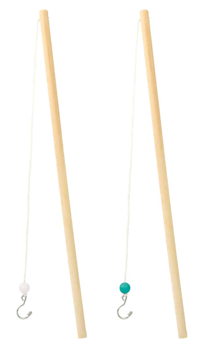 Scratch  - Active Play: KERMISEENDEN-SET 'KORAALRIF' met 6 eendjes & 2 hengels, in doos 50x9x12cm, de kleurencombinatie kan wijzigen, 3+