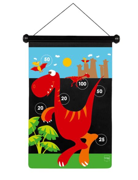 Scratch  - Active Play: MAGNETISCHE DARTS Dinosaurus 36x55cm, 2-zijdig bedrukt, in tube, 5+