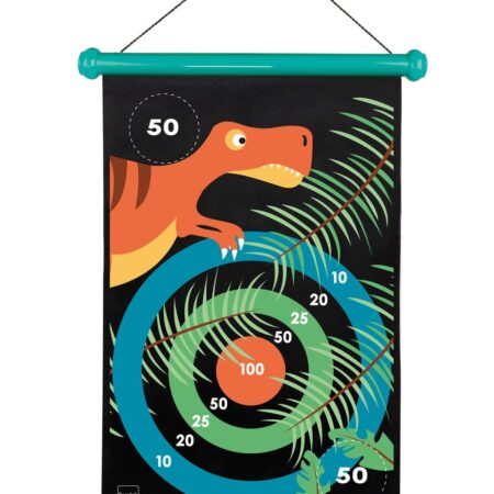 Scratch  - Active Play: MAGNETISCHE DARTS Dinowereld 36x55cm, 2-zijdig bedrukt, in tube, 5+