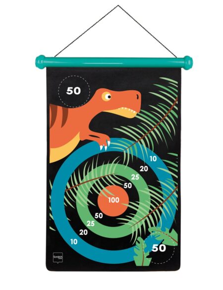 Scratch  - Active Play: MAGNETISCHE DARTS Dinowereld 36x55cm, 2-zijdig bedrukt, in tube, 5+