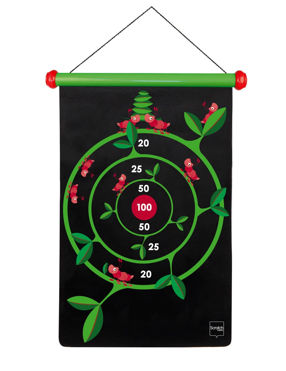 Scratch  - Active Play: MAGNETISCHE DARTS Jungle 36x55cm, 2-zijdig bedrukt, in tube, 5+