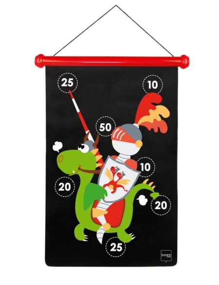 Scratch  - Active Play: MAGNETISCHE DARTS Ridder 36x55cm, 2-zijdig bedrukt, in tube, 5+