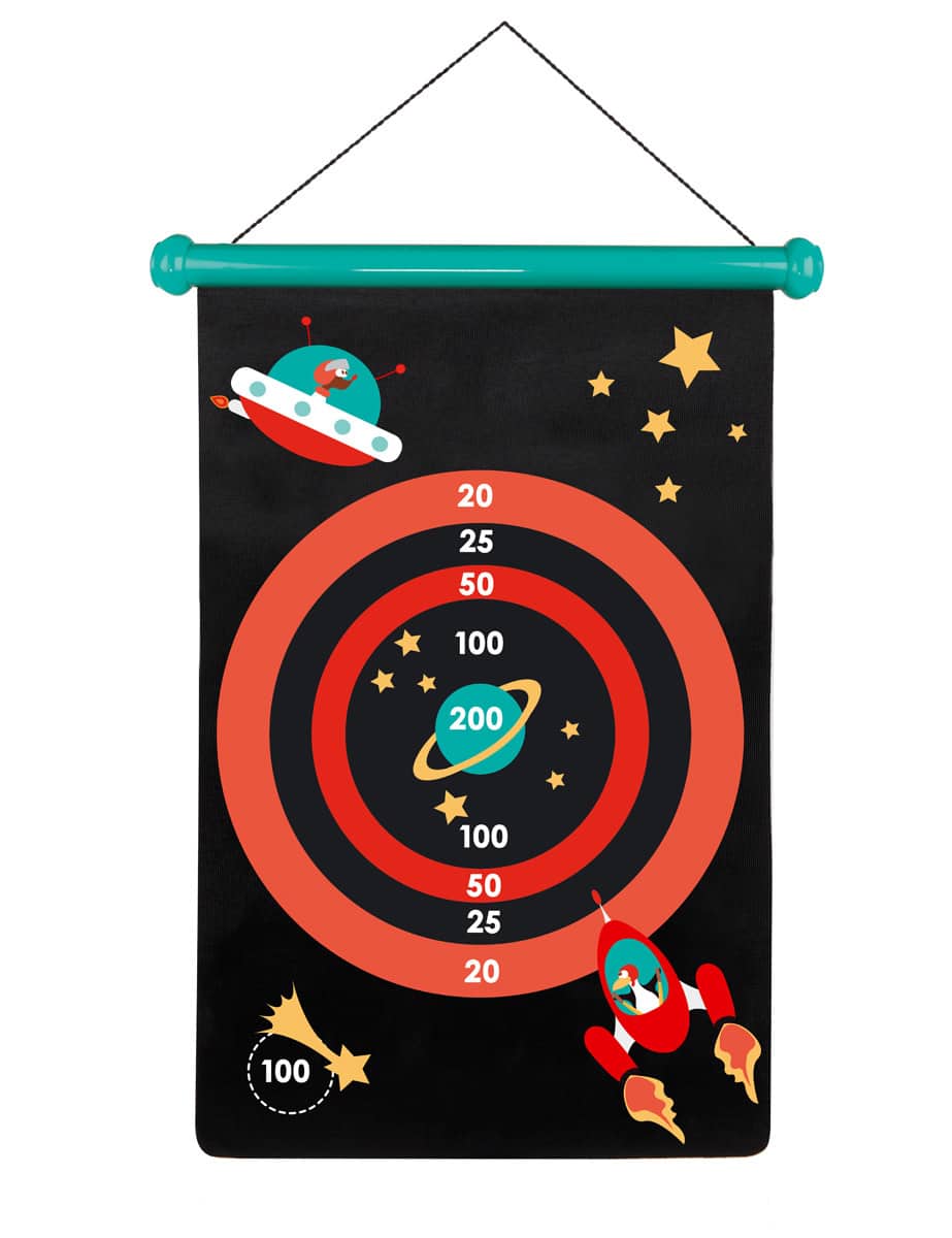 Scratch  - Active Play: MAGNETISCHE DARTS Ruimte 36x55cm, 2-zijdig bedrukt, in tube, 5+