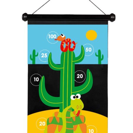 Scratch  - Active Play: MAGNETISCHE DARTS Slangen 36x55cm, 2-zijdig bedrukt, in tube, 5+