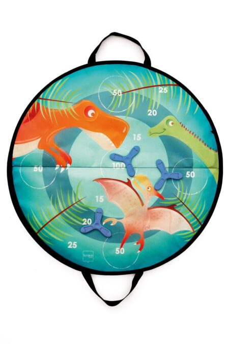 Scratch - Active Play: DISKER GAME magnetisch / Dino diam.60cm, met 3 magnetische diskers, in doos 61x31x2cm, 3+
