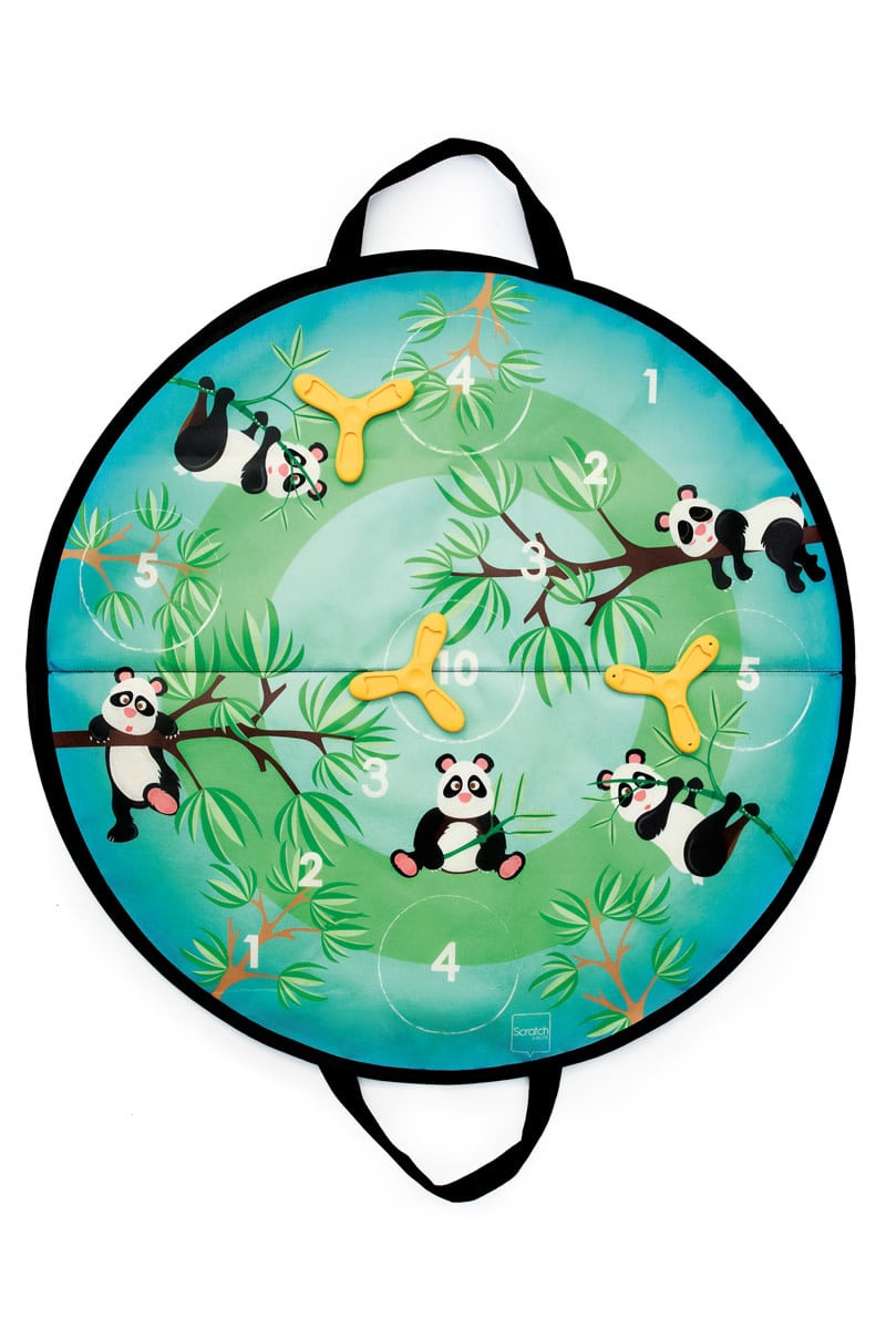 Scratch - Active Play: DISKER GAME magnetisch / Panda diam.60cm, met 3 magnetische diskers, in doos 61x31x2cm, 3+