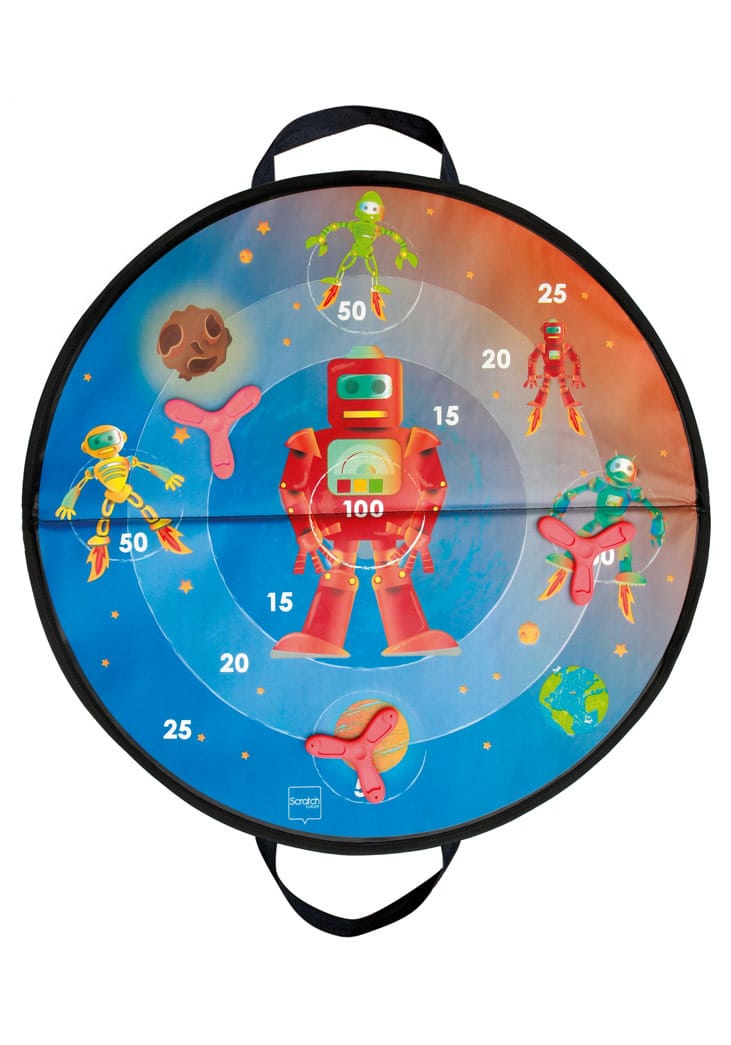 Scratch - Active Play: DISKER GAME magnetisch / Ruimte diam.60cm, met 3 magnetische diskers, in doos 61x31x2cm, 3+