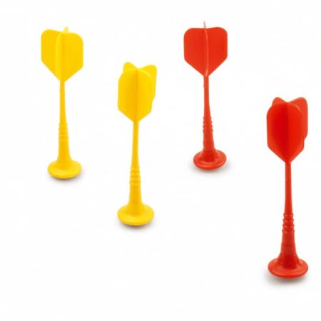 Scratch - Active Play: MAGNETISCHE DARTS - SET Rood/Groen diam.2.5x9cm, set van 6 stuks, in zakje, 5+