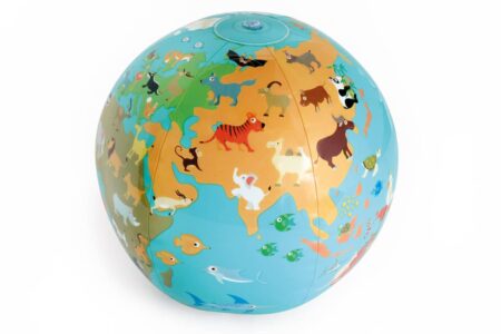 Scratch - Classics: OPBLAASBARE WERELDBOL diam.30cm, in doos, 3+