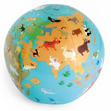 Scratch - Classics: OPBLAASBARE WERELDBOL diam.30cm, in doos, 3+